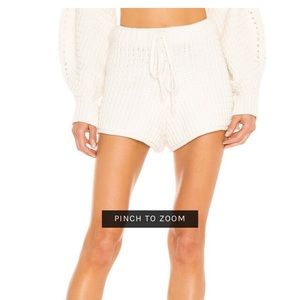 Shona Joy Willow Drawstring Knit Short in Rice. Size XS. Lightly worn!